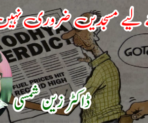 نماز کے لیے مسجدیں ضروری نہیں ہیں