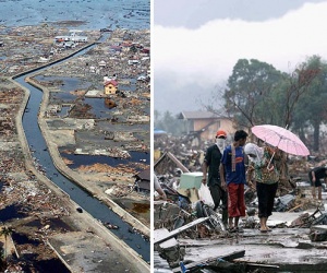 انڈونیشیا میں تباہ کن سونامی اور زلزلہ ،400 افراد جاں بحق