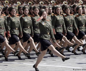 شمالی کوریا کے قیام کے ستر برس، شاندار فوجی پریڈ کا اہتمام