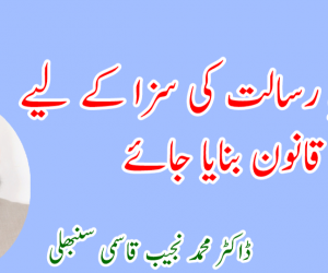 توہینِ رسالت کی سزا کے لیے عالمی قانون بنایا جائے