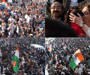 یوپی کی سیاست میں پرینکا کی دھماکہ خیز انٹری، لکھنؤ روڈ شو میں دکھا عوامی سیلاب