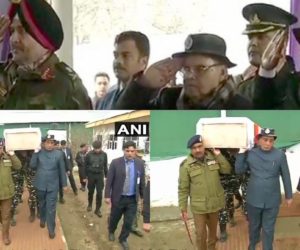 راجناتھ سنگھ اور جموں و کشمیر کے گورنر نے پیش کی جاں بحق ہونے والے جوانوں کو خراج عقیدت، پاکستانی ہائی کمشنر سے سخت کارروائی کا مطالبہ