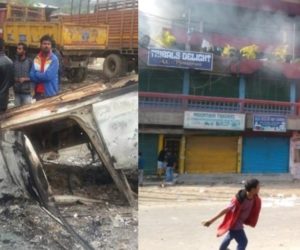 اروناچل پردیش میں نائب وزیر اعلیٰ کے بنگلے میں مظاہرین نے لگائی آگ، فائرنگ میں ایک کی موت 