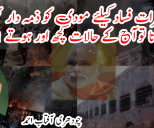 اگر گجرات فساد کیلئے مودی کو ذمہ دار ٹھہرایا جاتا تو آج کے حالات کچھ اور ہوتے !