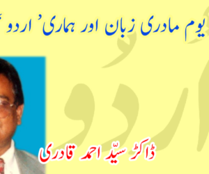 عالمی یوم مادری زبان اور ہماری’ اردو ‘ زبان