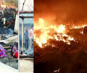 میرٹھ میں غریب مسلمانوں کی بھوسا منڈی بستی جل کر راکھ۔ جمعیۃ علماء کی جانب سے متاثرین کی فوری امداد