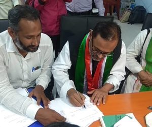 ڈاکٹر قاسم رسول الیاس نے جنگی پور سے داخل کیا پرچہ نامزدگی ۔سابق صدرجمہوریہ کے بیٹے سے ہوگا سخت مقابلہ