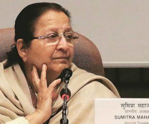 اسپیکر سمترا مہاجن نے لوک سبھا انتخاب لڑنے سے کیا انکار