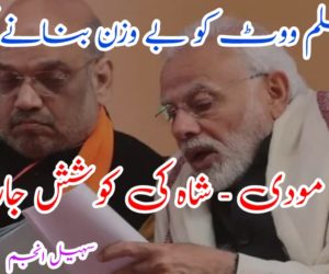 مسلم ووٹ کو بے وزن بنانے کی مودی – شاہ کی کوشش جاری