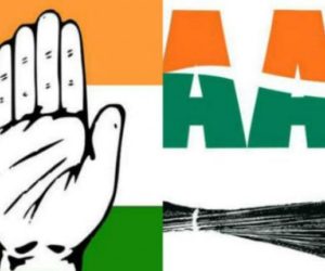 دہلی کے ایک مسلم اکثریتی علاقے میں آپ اور کانگریس کارکنان کے درمیان شدید لڑائی ، علاقے میں پولس تعینات