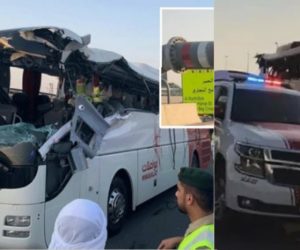 دبئی میں سڑک حادثہ : عید کی چھٹیاں منا کر لوٹ رہے 10 ہندوستانیوں سمیت 17 ہلاک !