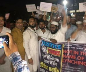 ماب لنچنگ کے خلاف دیوبند سراپا احتجاج، تبریز انصاری کے قاتلوں کو پھانسی دینے کا کیا مطالبہ
