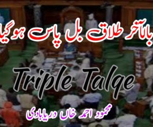 بالآخر طلاق بل پاس ہوگیا