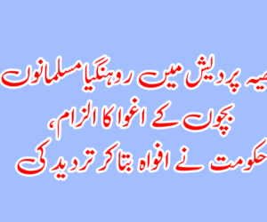 مدھیہ پردیش میں روہنگیا مسلمانوں پر بچوں کے اغوا کا الزام، حکومت نے افواہ بتاکر تردید کی