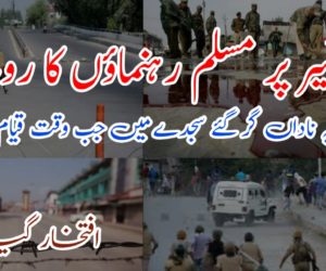 کشمیر پر مسلم رہنماؤں کا رویہ ! یہ ناداں گر گئے سجدے میں جب وقت قیام آیا