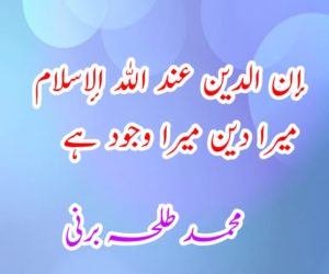 إن الدين عند الله الإسلام …. میرا دین میرا وجود ہے