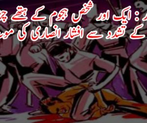 بہار : ایک اور شخص ہجوم کے ہتھے چڑھا ، بھیڑ کے تشدد سے افشار انصاری کی موت!