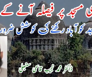 بابری مسجد پر فیصلہ آنے کے بعد مساجد کو آباد رکھنے کی کوشش ضروری