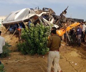 راجستھان کے بیکانیر میں بھیانک سڑک حادثہ، 10 افراد ہلاک، 20 سے زیادہ افراد زخمی