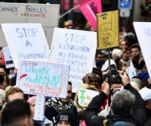 پیرس میں اسلام و فوبیا کے خلاف مظاہرہ،ہزاروں افراد کی شرکت