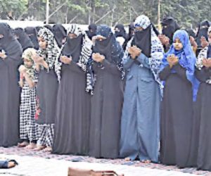 حیدرآباد : بابری مسجد کے فیصلے سے ناراض خواتین کا احتجاج