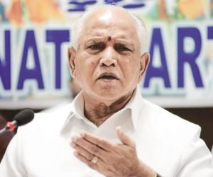 کرناٹک کے وزیراعلیٰ بی ایس یدی یورپاکے خلاف دو ایف ائی ار درج