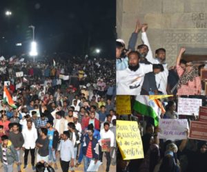 شہریت ترمیمی قانون کے خلاف عثمانیہ یونیورسٹی میں طلباء  کا احتجاجی جلسہ