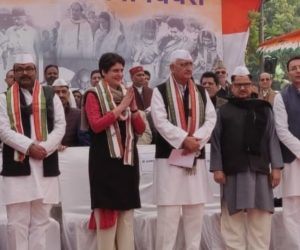 حب الوطنی کے نام پر لوگوں کو ڈرانے والے یہ وہی لوگ ہیں جس کی آزادی کی جدوجہد میں کوئی کردار نہیں  عدم تشدد کے راستے سے جابرانہ طاقتوں کو اکھاڑ پھینکیں گے: پرینکا گاندھی