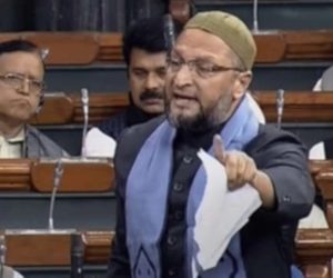 لوک سبھا میں اسد الدین اویسی نے امت شاہ کا موازنہ ہٹلر سے کیا، بی جے پی اراکین کا ہنگامہ