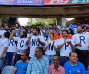 میچ کے دوران بھی ’ سی اے اے‘ کے خلاف احتجاج، مظاہرین نے ’ٹی شرٹ‘ پر لکھا پیغام !