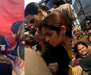 برقع پہنے خفیہ کیمرے کے ساتھ شاہین احتجاج میں پکڑی گئی یو ٹیوبر’ گنجا کپور ‘