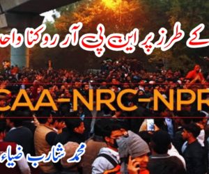 دہلی کے طرز پر این پی آر روکنا واحد حل