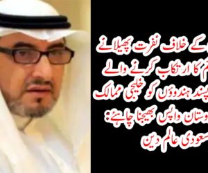 مسلمانوں کے خلاف نفرت پھیلانے اور جرائم کا ارتکاب کرنے والے عسکریت پسند ہندوؤں کو خلیجی ممالک سے ہندوستان واپس بھیجنا چاہئے: سعودی عالم دین