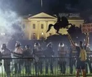 امریکہ میں تشدد کی آگ وہائٹ ہاؤس تک پہنچی، ٹرمپ مع اہل خانہ بنکر میں چھپنے کو مجبور