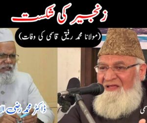 زنجیر کی شکست  (مولانا محمد رفیق قاسمی کی وفات)