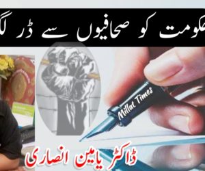 حکومت کو صحافیوں سے ڈر لگتا ہے ؟