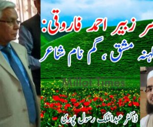 پروفیسر زبیر احمد فاروقی: ایك کہنہ مشق ‏، گم نام شاعر