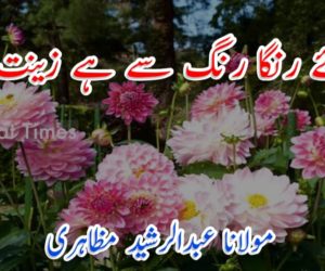 گلہائے رنگا رنگ سے ہے زینت چمن