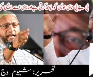 بی جے پی نا ہی اویسی کو پسند کرتی ہے اور نا ہی اسے اویسی کی ضرورت ہے!