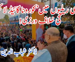 سیاسی ریلیوں میں’کورونا گائیڈ لائنز‘ کی خلاف ورزی!