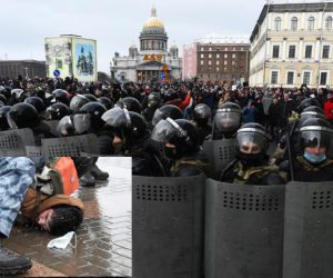 روس: پوتن مخالف مظاہرے میں اب تک ستائیس سو سے زائد افراد گرفتار ، سکیورٹی فورسز کی بھاری نفری تعینات