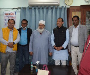 مولانا بدر الدین اجمل سے کانگریس رہنما ندیم جاوید کی ملاقات ، آسام اسمبلی انتخابات پر بات چیت