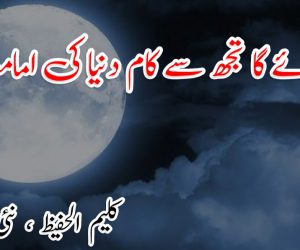 لیا جائے گا تجھ سے کام دنیا کی امامت کا