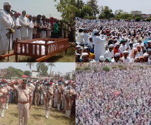 لاکھوں اشکبار آنکھوں کے درمیان سرکاری اعزاز کے ساتھ امیرشریعتؒ سپردِ خاک پانچ لاکھ سے زائد افراد کا ہجوم، مولانا عمرین محفوظ رحمانی نے نمازِ جنازہ پڑھائی