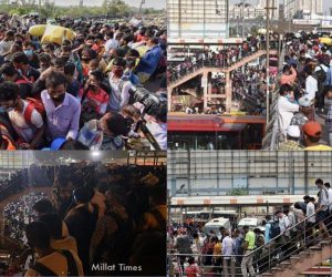 دہلی – این سی آر میں مہاجر مزدور پھر نکلے سڑکوں پر، پہلے ’لاک ڈاؤن‘ کی آئی یاد