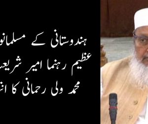 ہندوستانی مسلمانوں کے عظیم رہنما امیر شریعت مولانا محمد ولی رحمانی کا انتقال