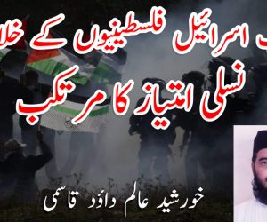 غاصب اسرائیل فلسطینیوں کے خلاف نسلی امتیاز کا مرتکب