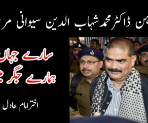 مردآہن ڈاکٹرمحمدشہاب الدین سیوانی مرحوم : سارےجہاں کادردہمارےجگرمیں ہے