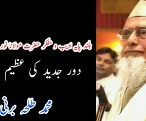 بلند پایہ ادیب و مفکر حضرت مولانا نور عالم خلیل امینی: دور جدید کی عظیم شخصیت