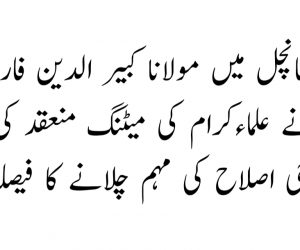 سیمانچل میں مولانا کبیر الدین فاران نے علماءکرام کی میٹنگ منعقد کی، سماجی اصلاح کی مہم چلانے کا فیصلہ